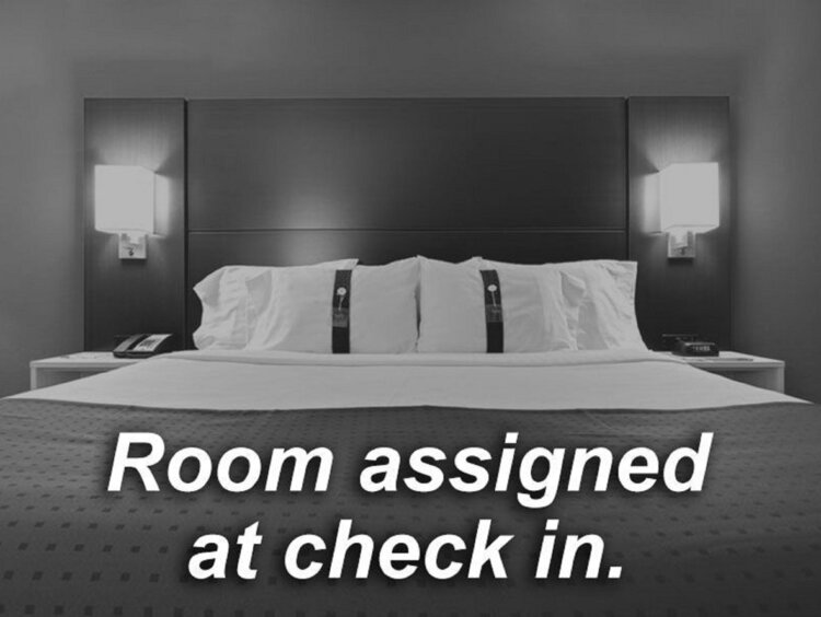 Room assigned at check in